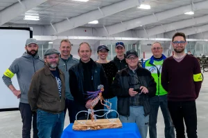 Remise du prix bénévoles Rimouski Ville Cyclable 2022 Michel Rousseau